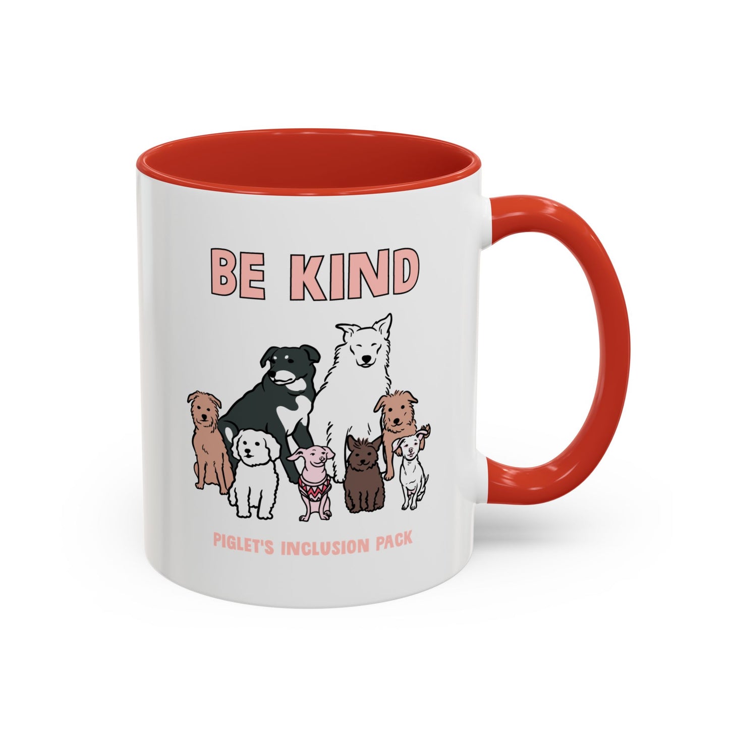 Be Kind with Piglet's Inclusion Pack Accent Coffee Mug (11, 15oz)