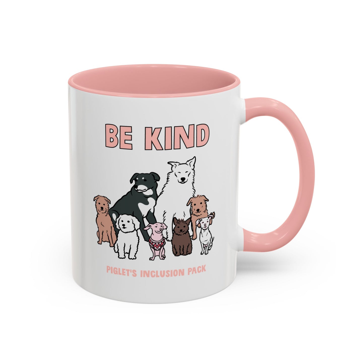 Be Kind with Piglet's Inclusion Pack Accent Coffee Mug (11, 15oz)