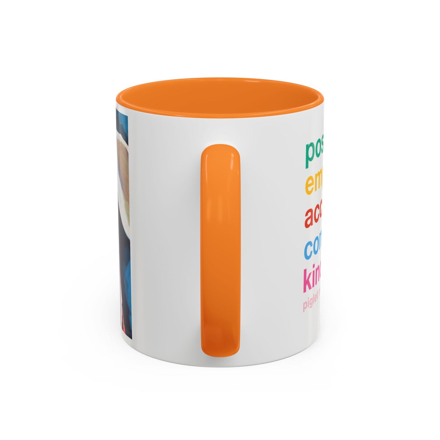 Colorful Piglet the Dog Portrait Mug (11oz & 15oz) — Vibrant Canine Art Coffee Cup