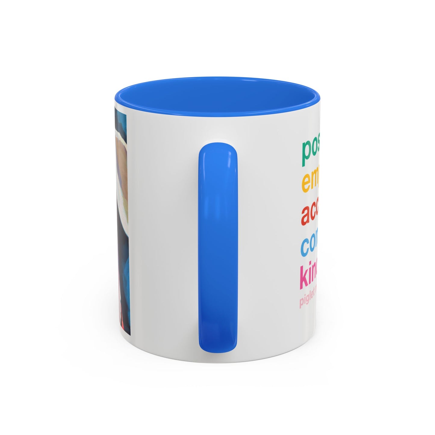 Colorful Piglet the Dog Portrait Mug (11oz & 15oz) — Vibrant Canine Art Coffee Cup