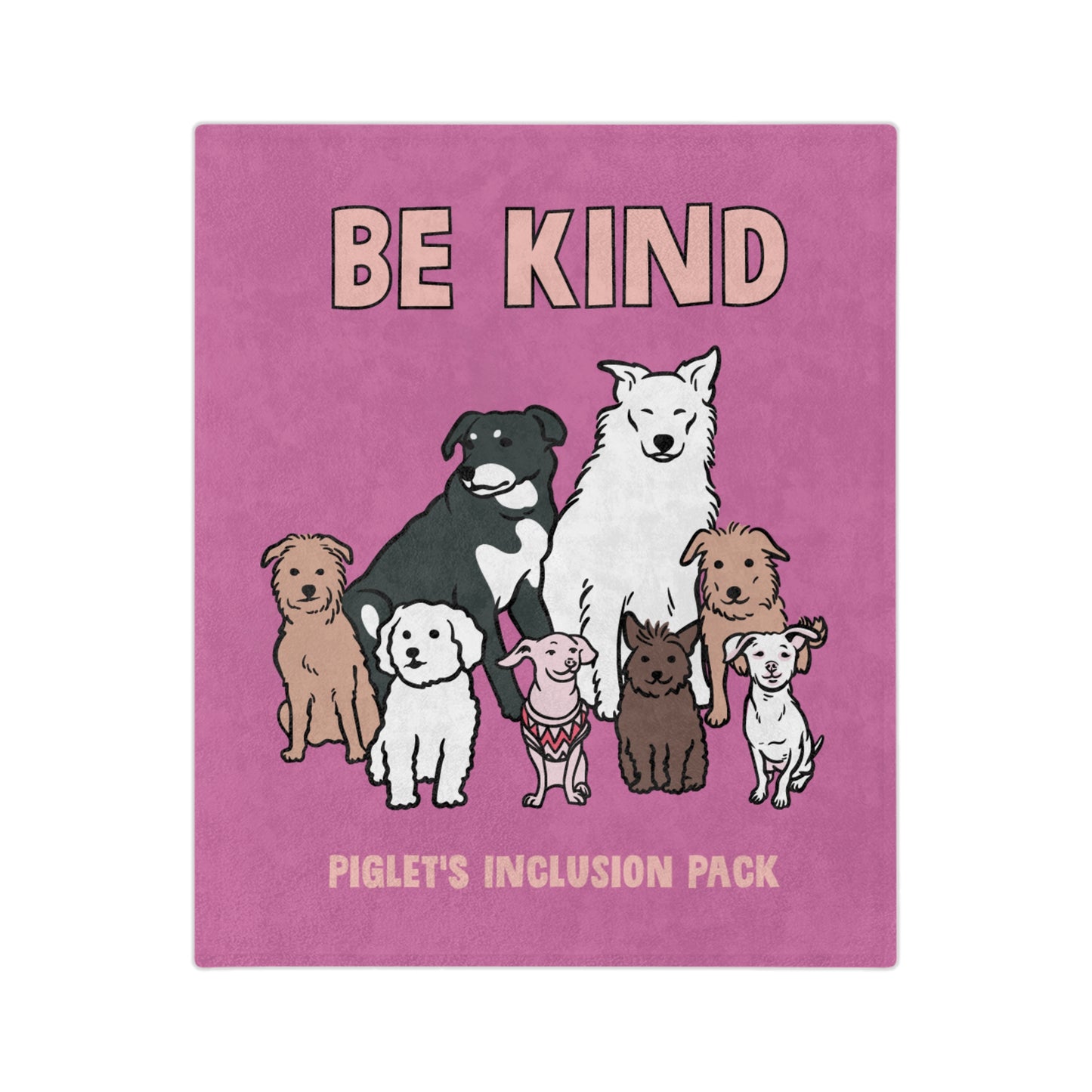 Be Kind with Piglet's Inclusion Pack, Velveteen Microfiber Blanket