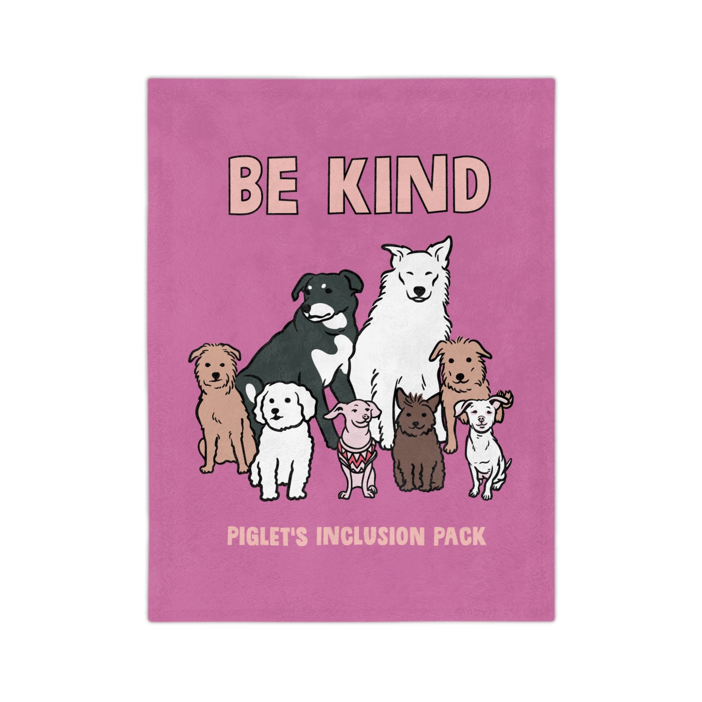 Be Kind with Piglet's Inclusion Pack, Velveteen Microfiber Blanket