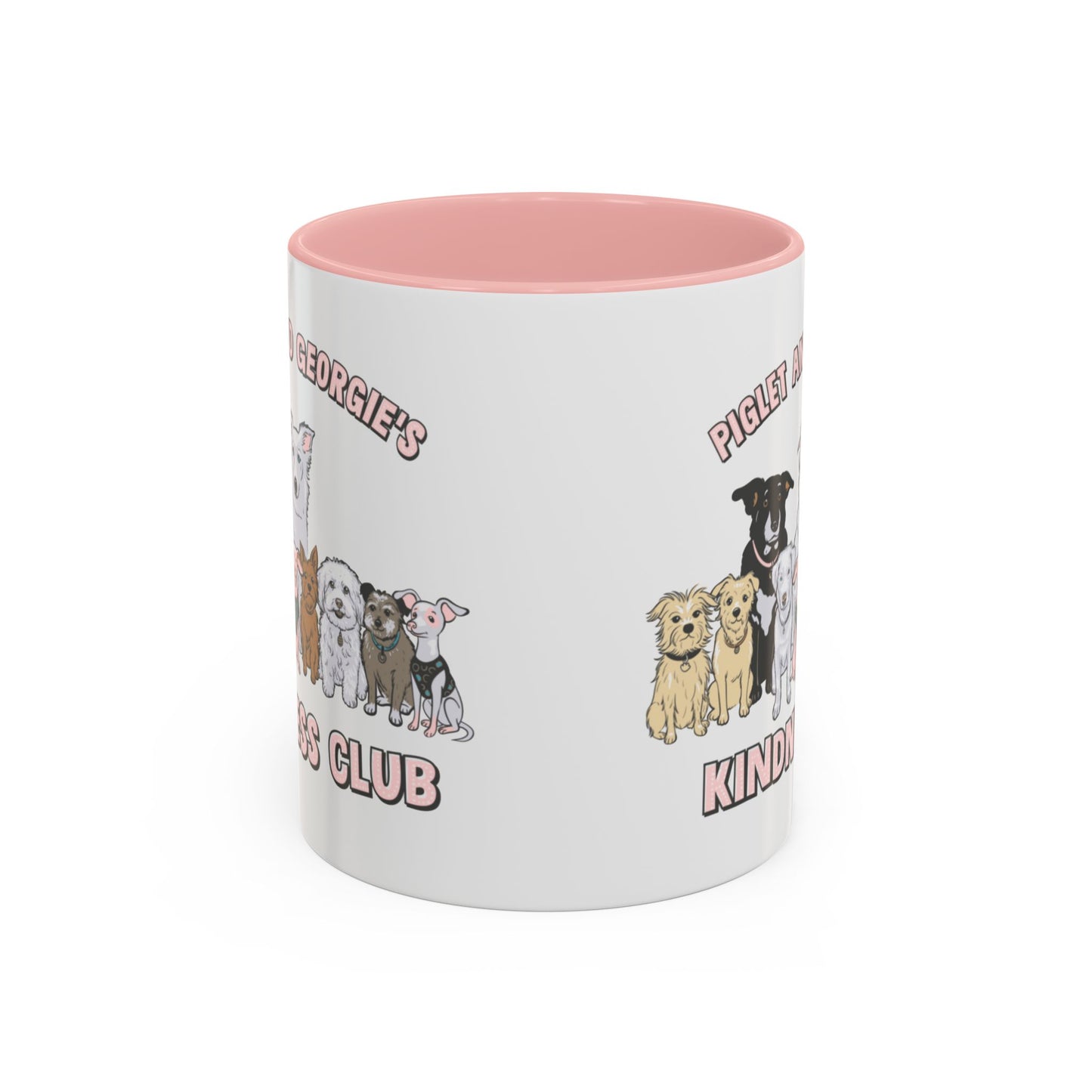 Piglet and Georgie's Kindness Club Accent Coffee Mug (11, 15oz)