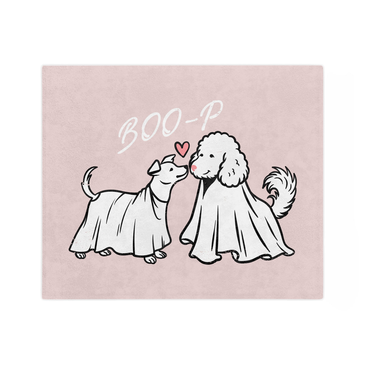 Ruby and Georgie 'Boo-P' Ghost Dogs Microfiber Throw