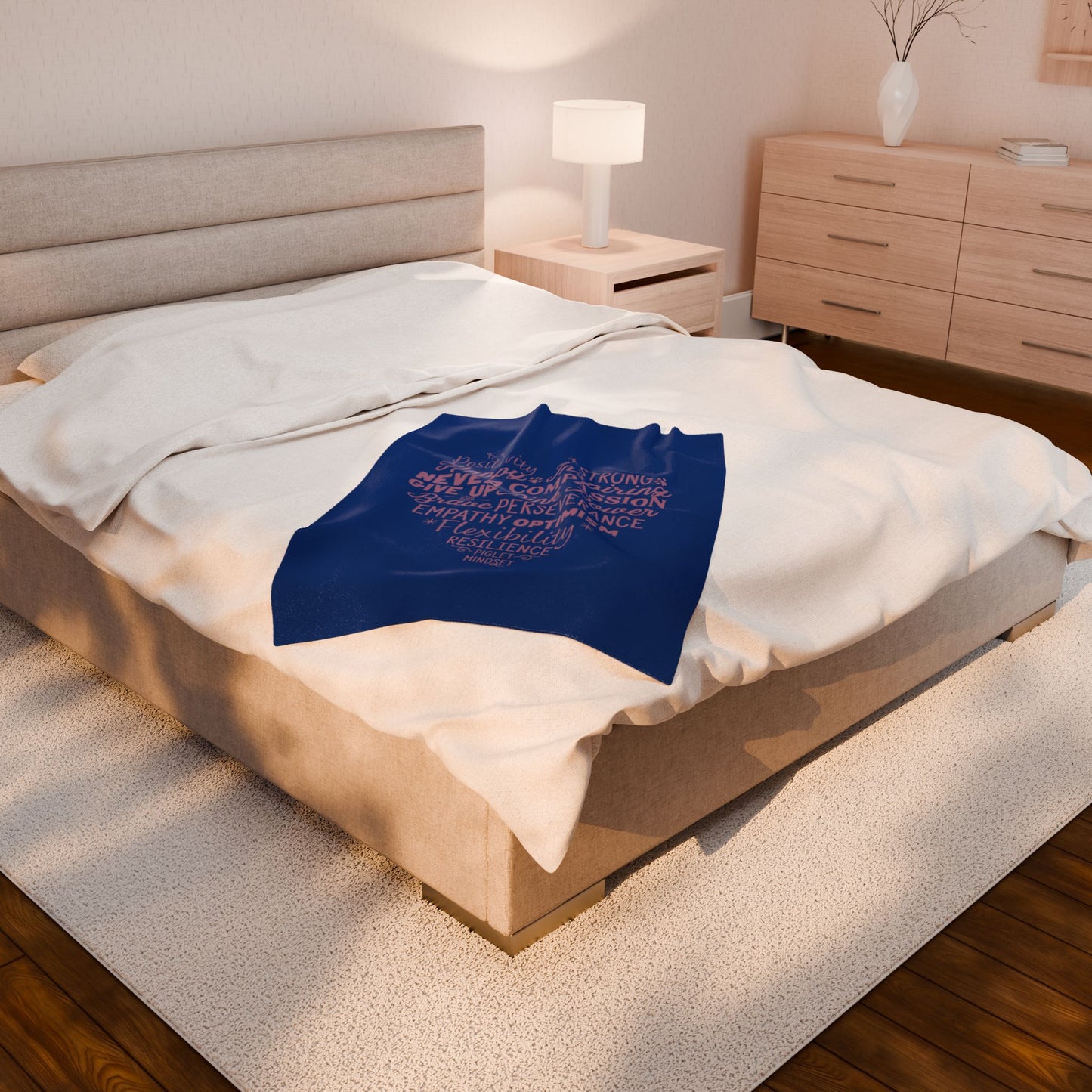 Piglet Mindset Heart Blankets