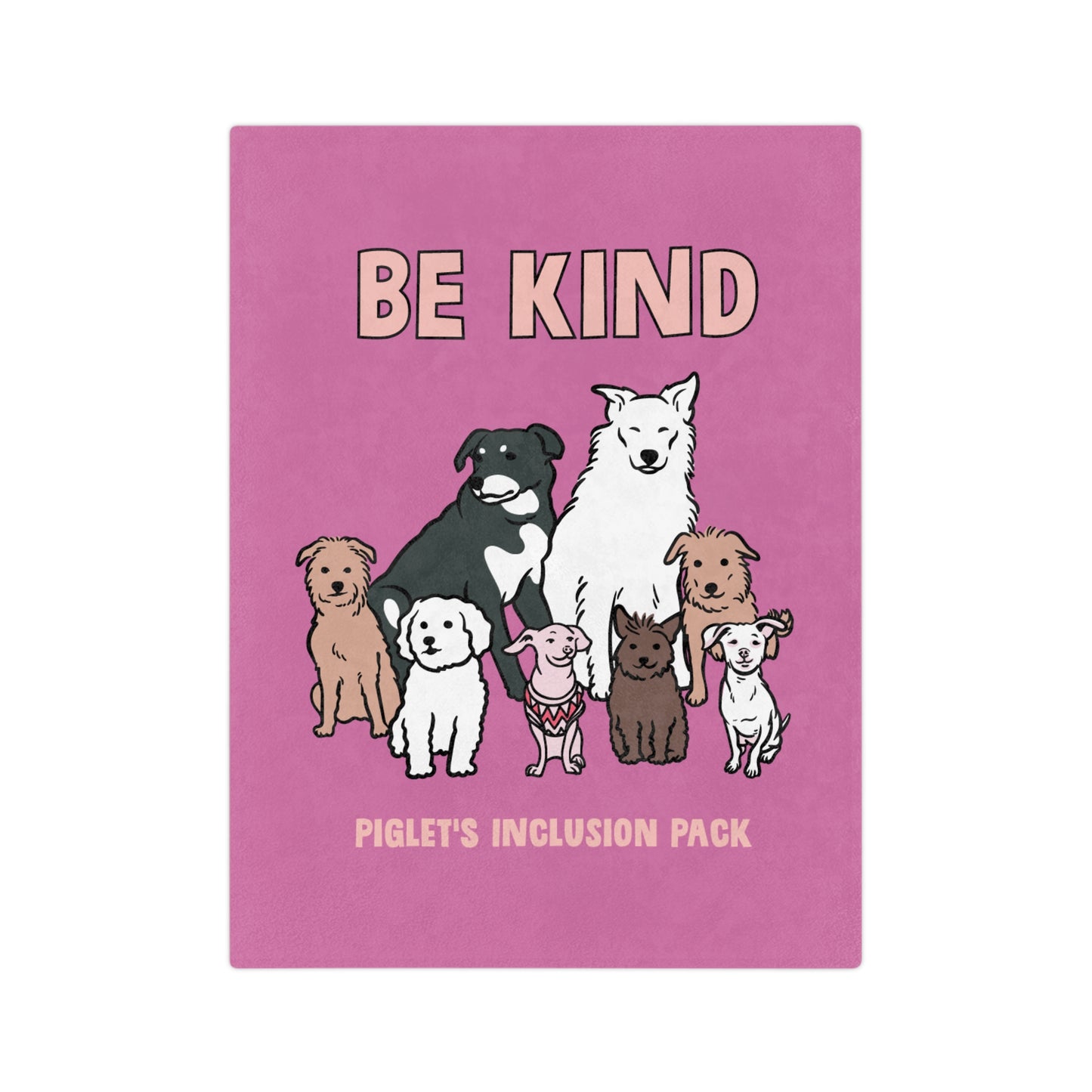 Be Kind with Piglet's Inclusion Pack, Velveteen Microfiber Blanket