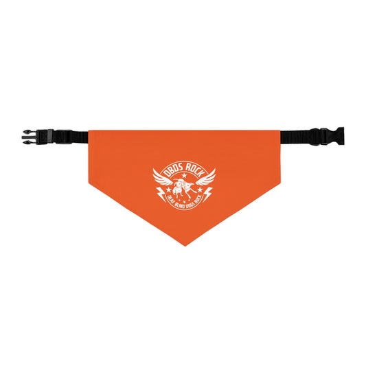 Orange Pet Bandana Collar - for the DeafBlind dog in your life!