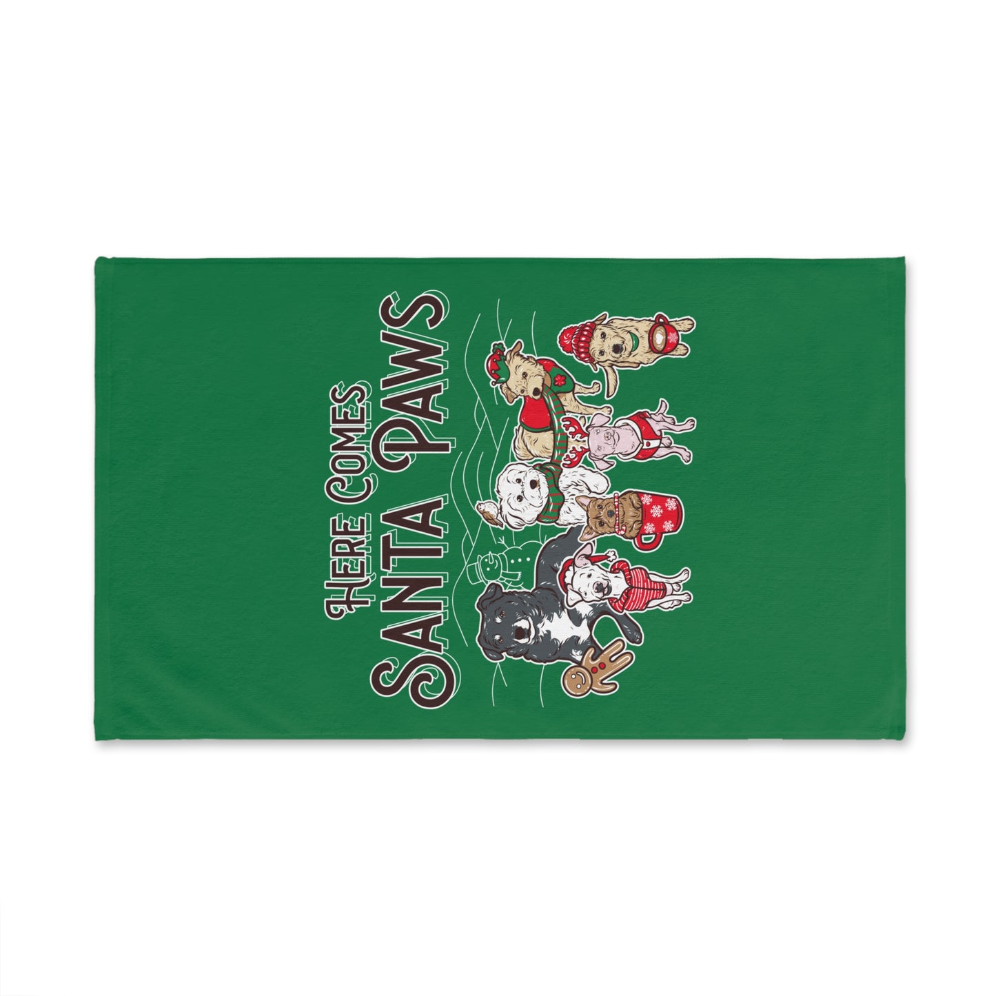 Christmas 'Here Comes Santa Paws' Hand Towel