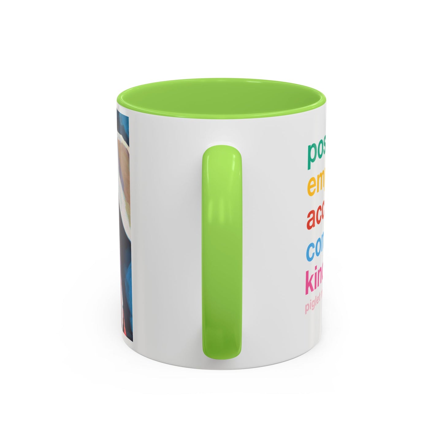 Colorful Piglet the Dog Portrait Mug (11oz & 15oz) — Vibrant Canine Art Coffee Cup