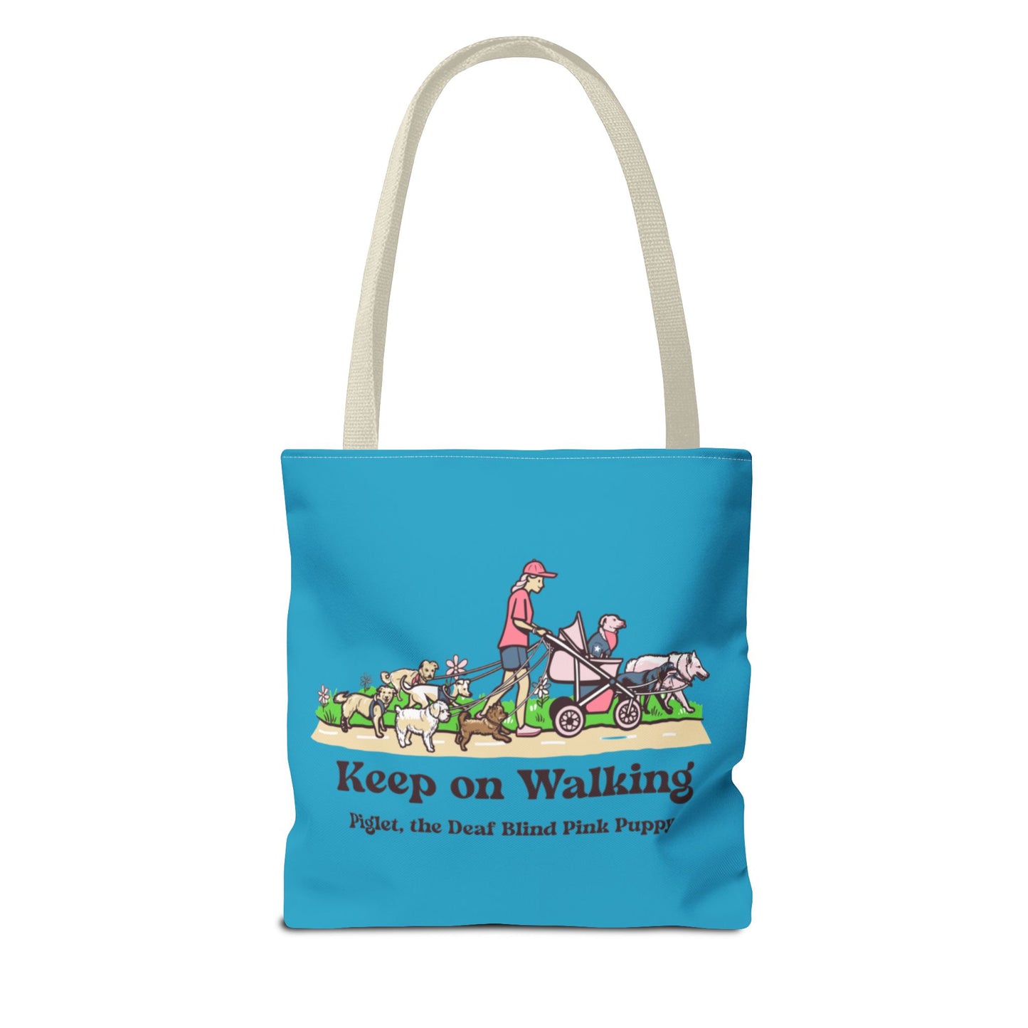 Piglet West Coast Tour tote bag with Bonus Keep on Walking Design