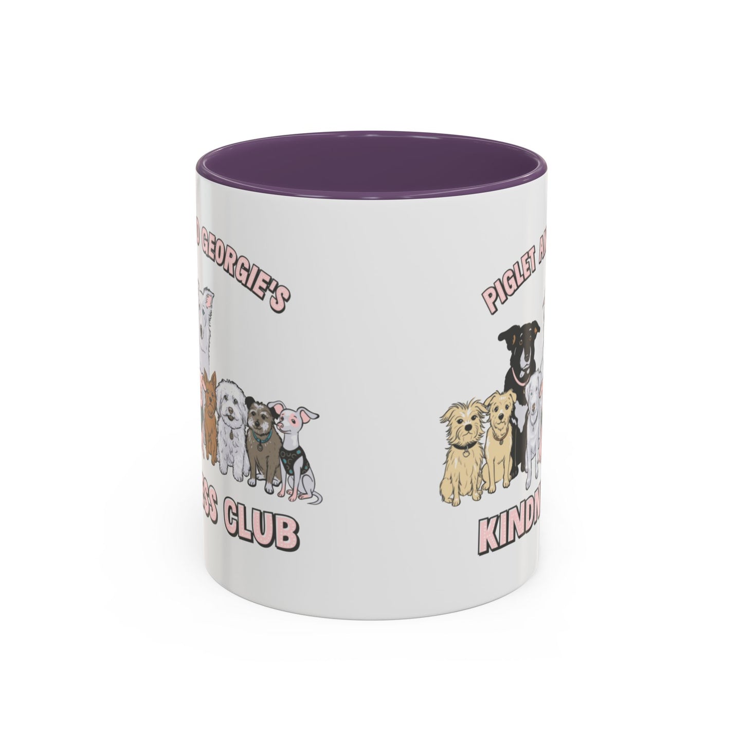 Piglet and Georgie's Kindness Club Accent Coffee Mug (11, 15oz)
