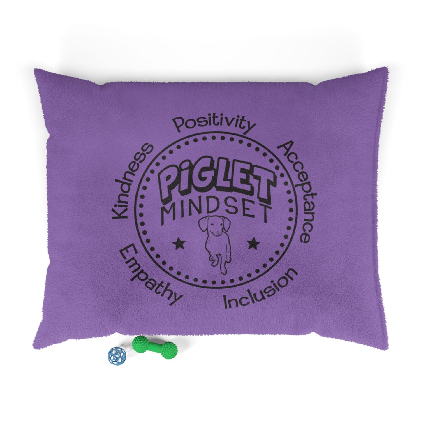 Purple Piglity Soft Velvety Pet Bed