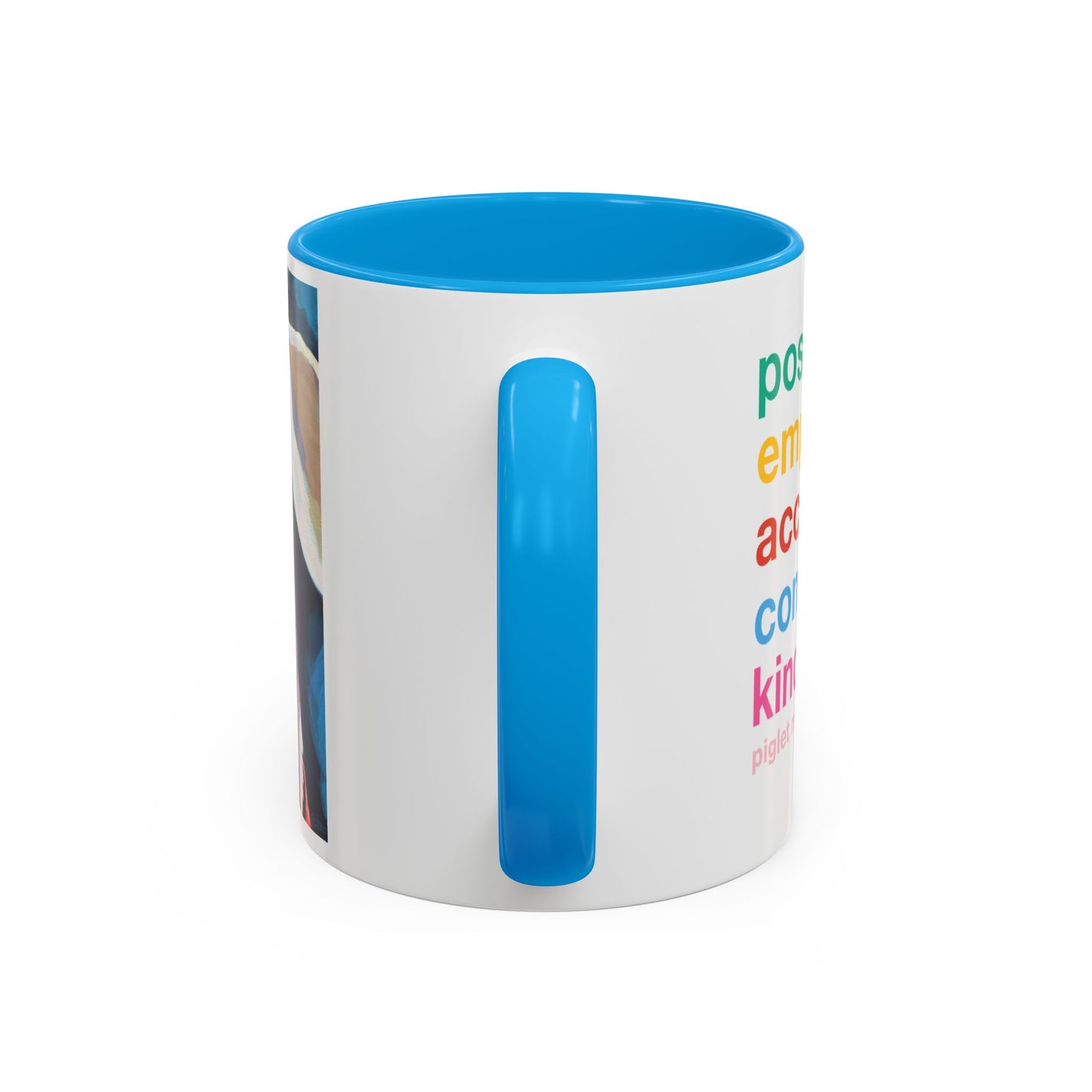 Colorful Piglet the Dog Portrait Mug (11oz & 15oz) — Vibrant Canine Art Coffee Cup