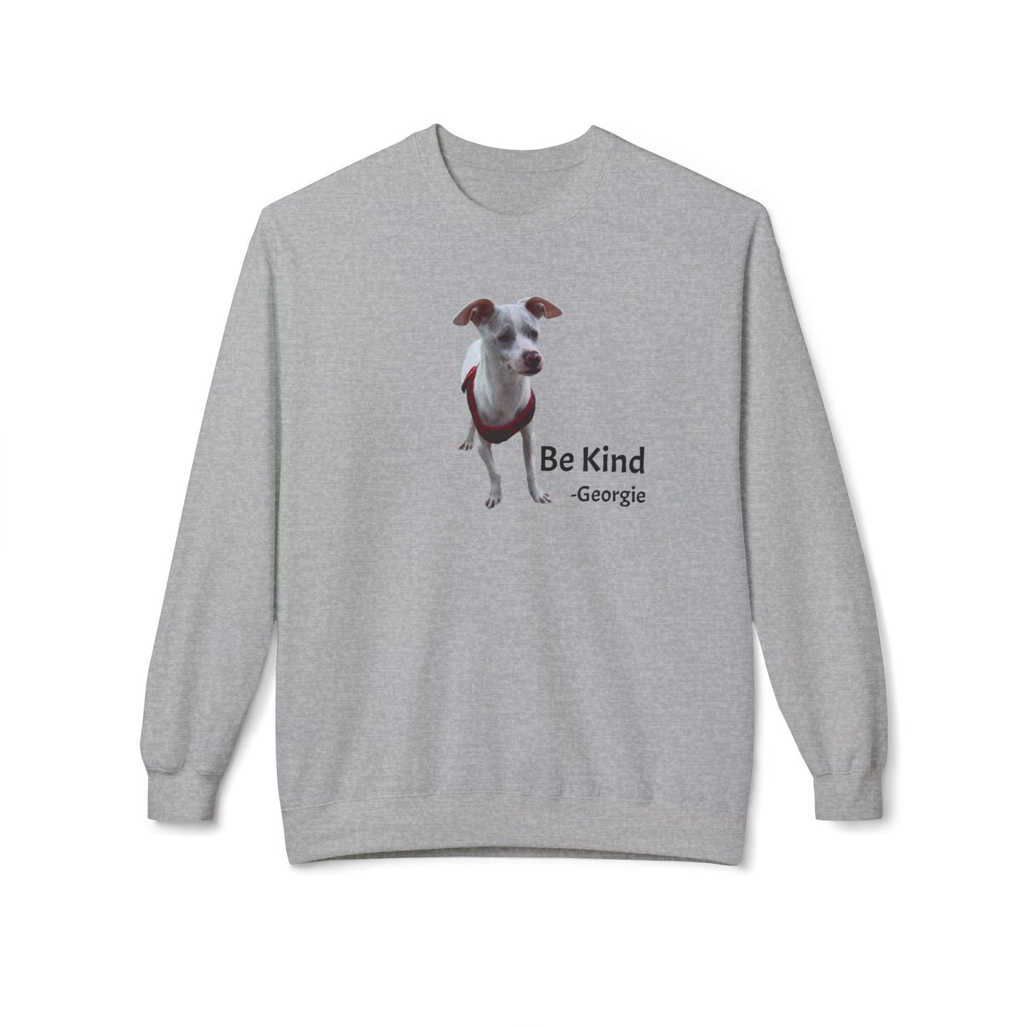 Georgie Be Kind Unisex Midweight Softstyle Fleece Crewneck Sweatshirt