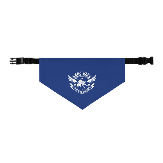 DBDR Blue Pet Bandana Collar - for the DeafBlind dog in your life!