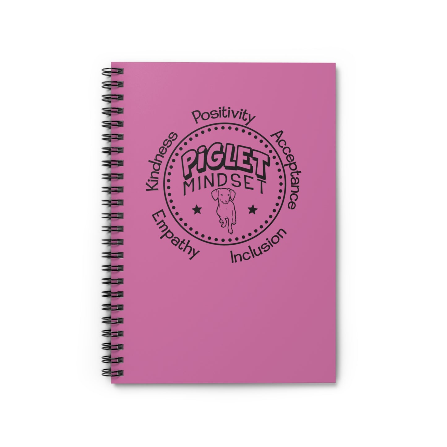 Spiral Notebook - Piglet Mindset Retro