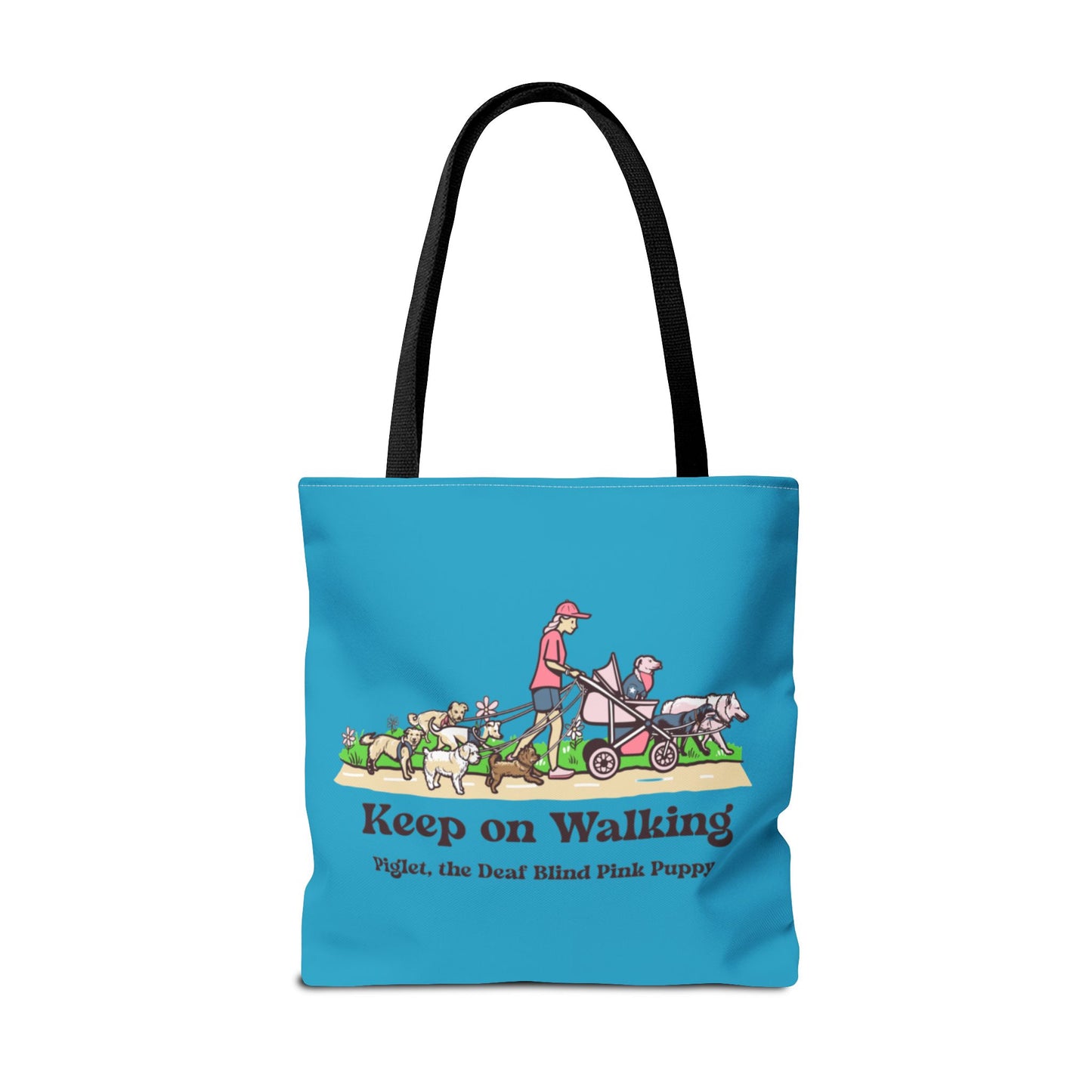 Piglet West Coast Tour tote bag with Bonus Keep on Walking Design