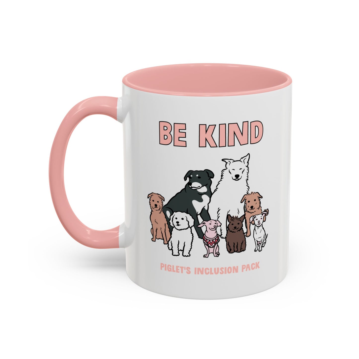 Be Kind with Piglet's Inclusion Pack Accent Coffee Mug (11, 15oz)