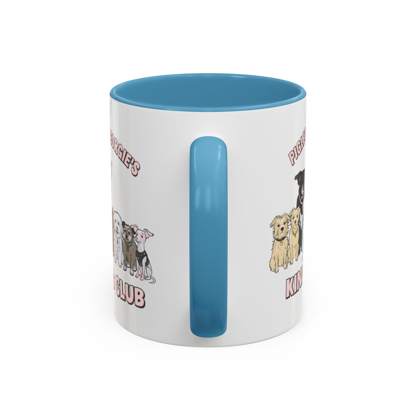 Piglet and Georgie's Kindness Club Accent Coffee Mug (11, 15oz)