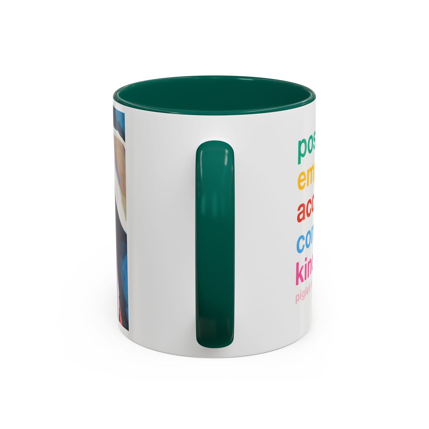 Colorful Piglet the Dog Portrait Mug (11oz & 15oz) — Vibrant Canine Art Coffee Cup