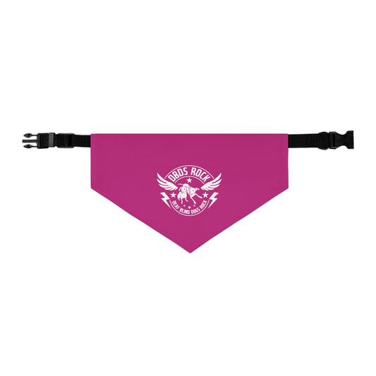 DBDR Pink Pet Bandana Collar - for the DeafBlind dog in your life!