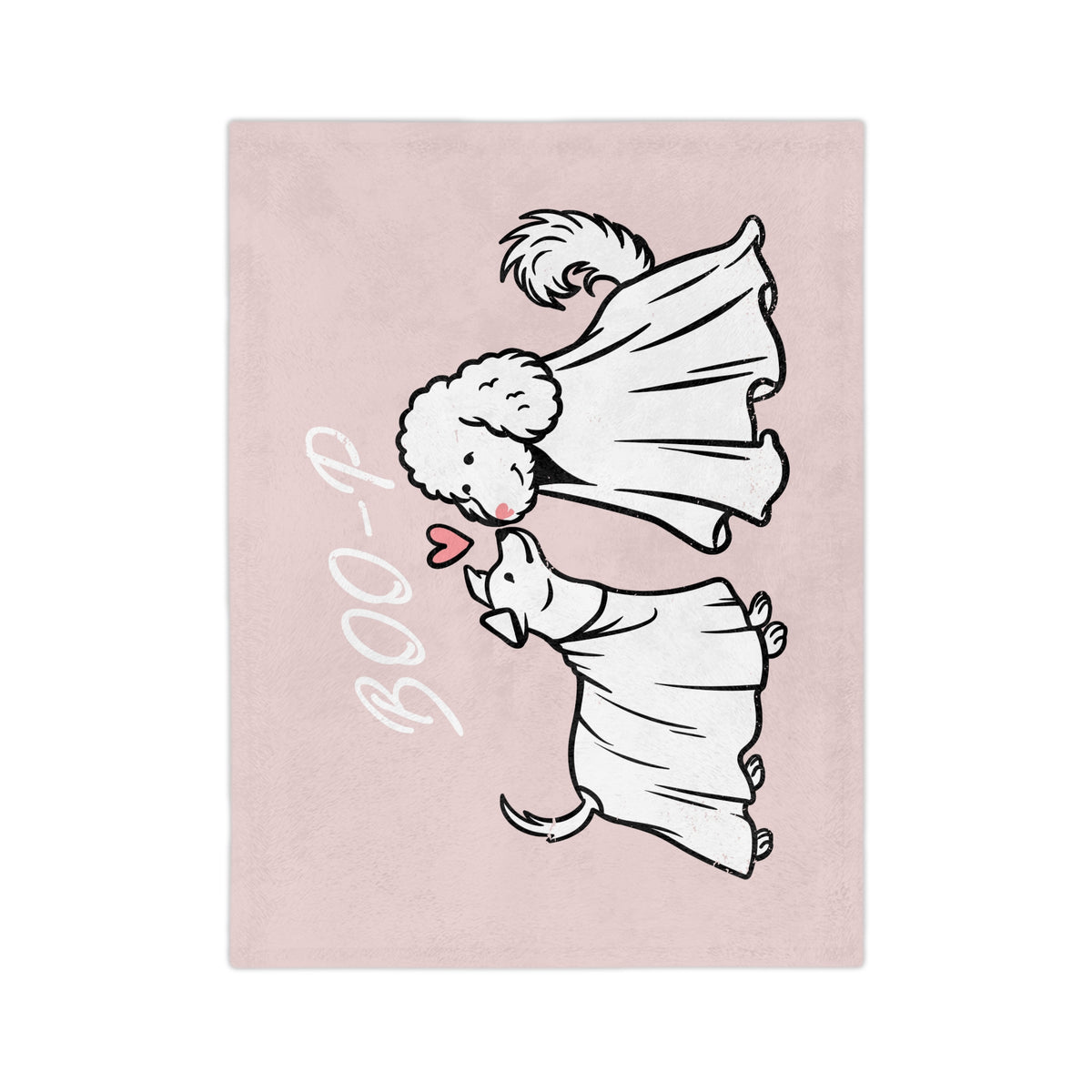 Ruby and Georgie 'Boo-P' Ghost Dogs Microfiber Throw
