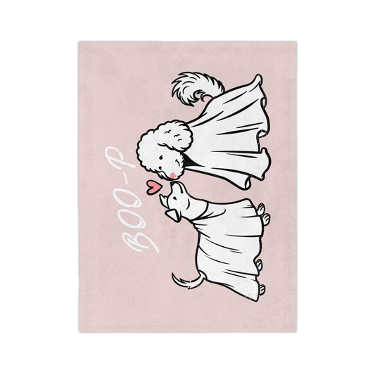 Ruby and Georgie 'Boo-P' Ghost Dogs Microfiber Throw