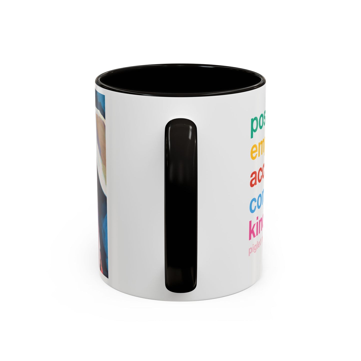 Colorful Piglet the Dog Portrait Mug (11oz & 15oz) — Vibrant Canine Art Coffee Cup