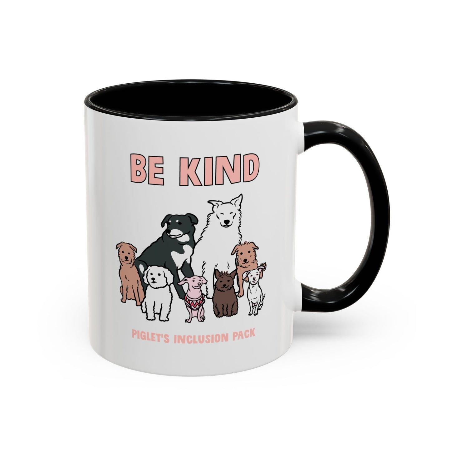 Be Kind with Piglet's Inclusion Pack Accent Coffee Mug (11, 15oz)