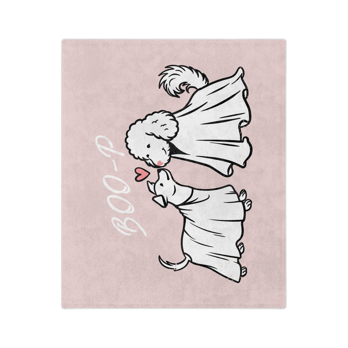 Ruby and Georgie 'Boo-P' Ghost Dogs Microfiber Throw