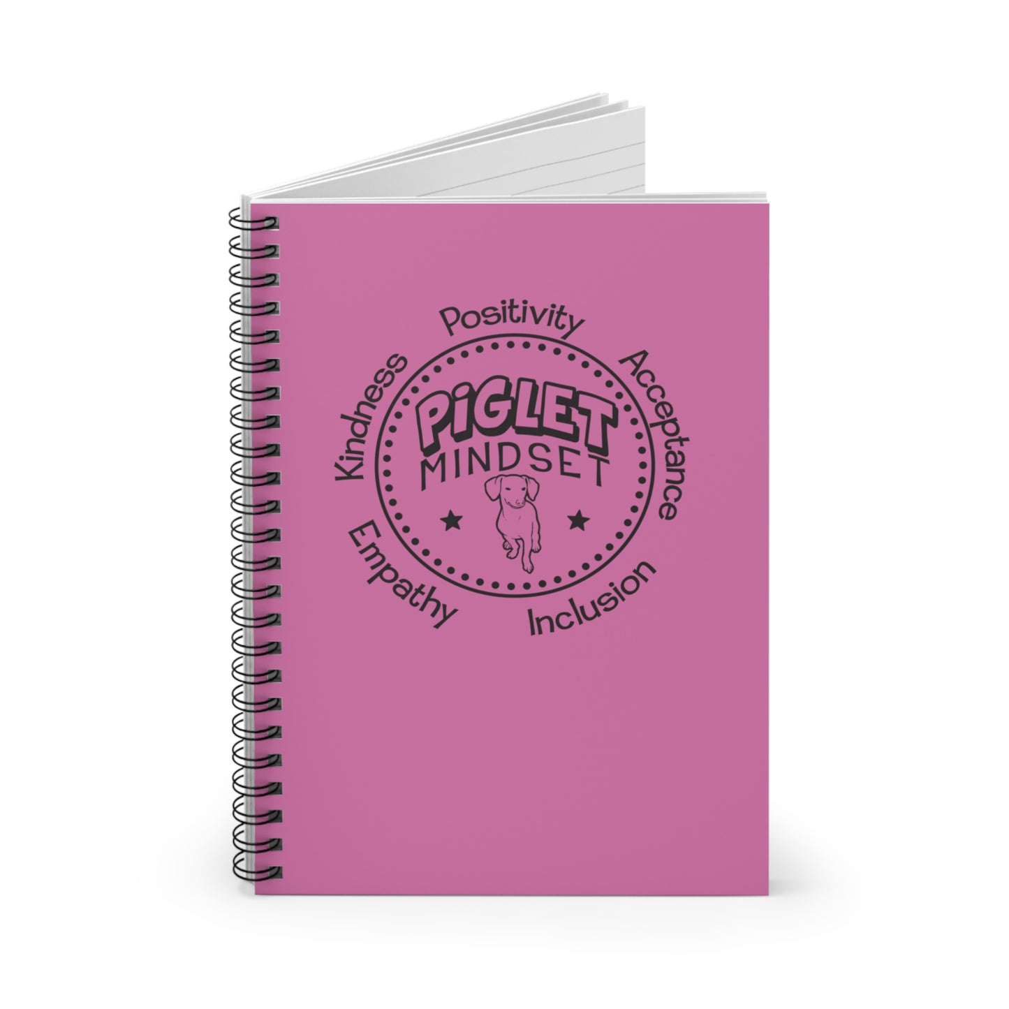 Spiral Notebook - Piglet Mindset Retro