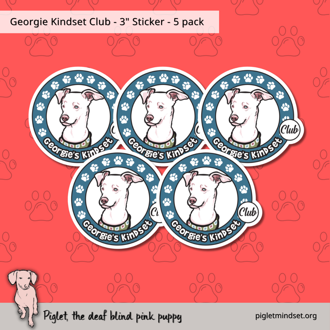 Georgie Kindset 3 inch sticker 5 pack