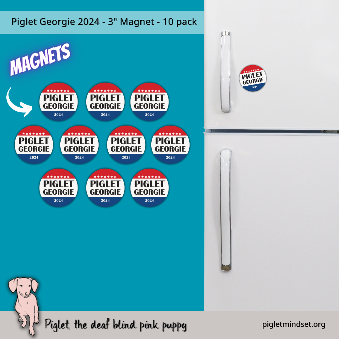 Piglet Georgie 2024 3 inch magnet 10 pack