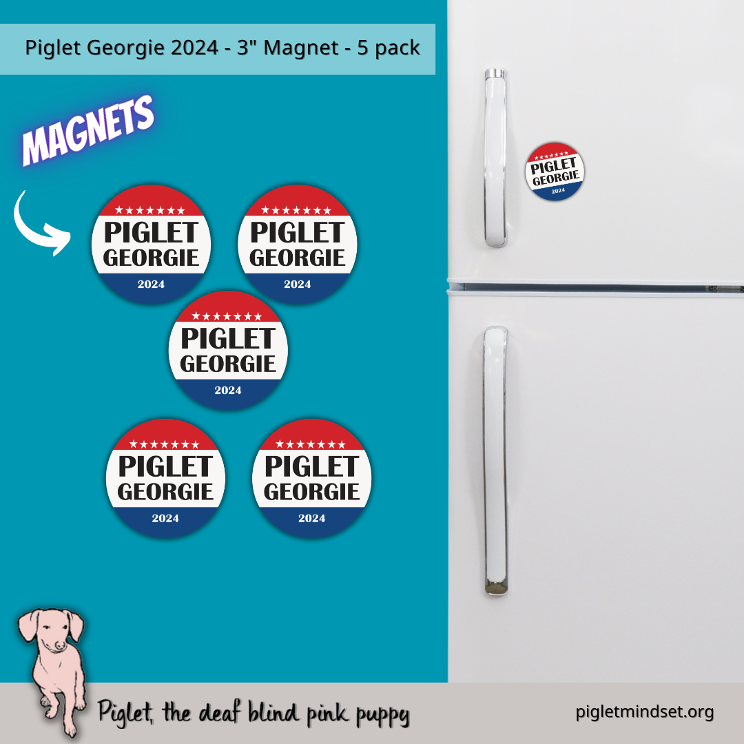 Piglet Georgie 2024 3 inch magnet 5 pack