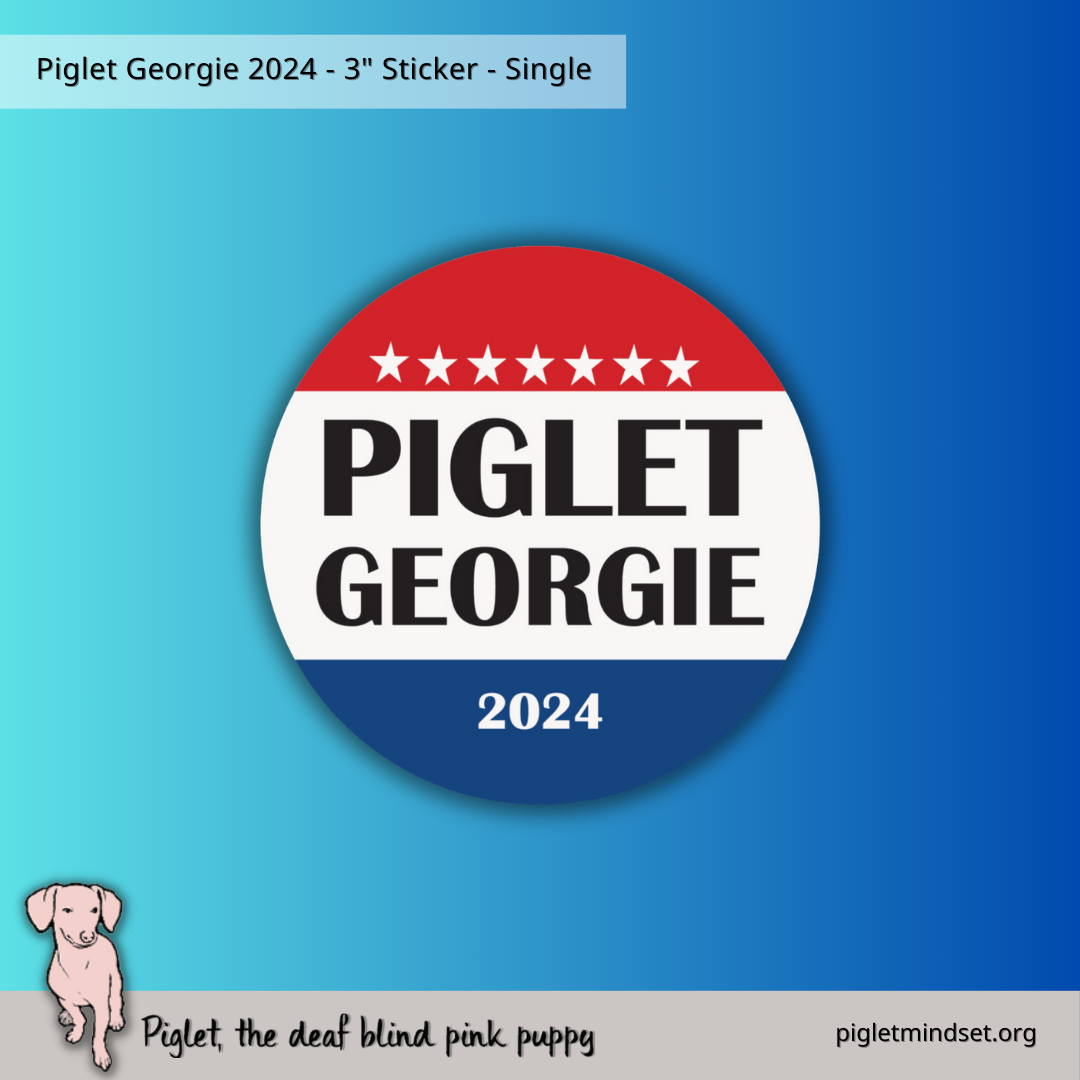 Piglet Georgie 2024 3 inch sticker Single