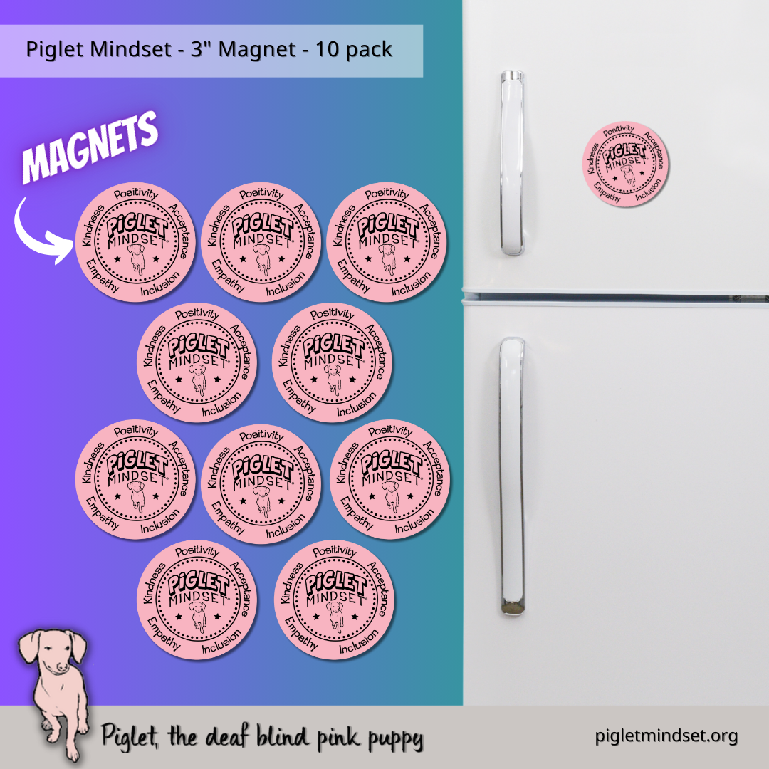 Piglet Mindset Magnet 10 pack