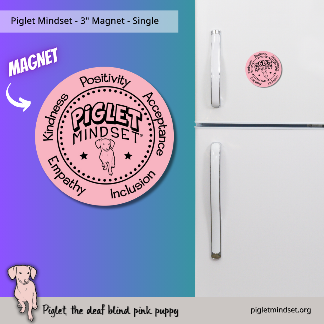 Piglet Mindset Magnet Single