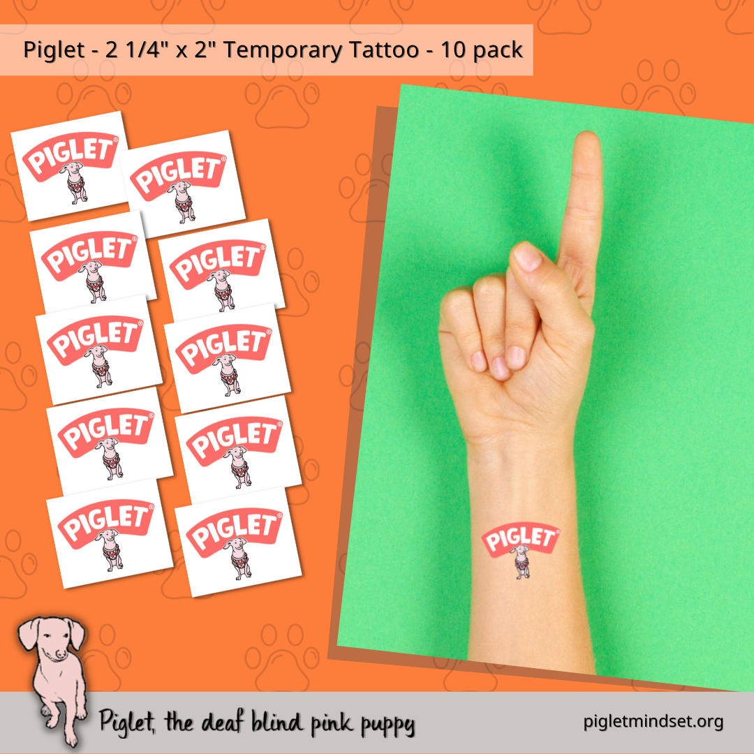 Piglet Temporary Tattoo 10 Pack