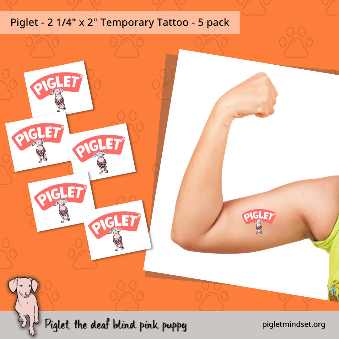 Piglet Temporary Tattoo 5 Pack