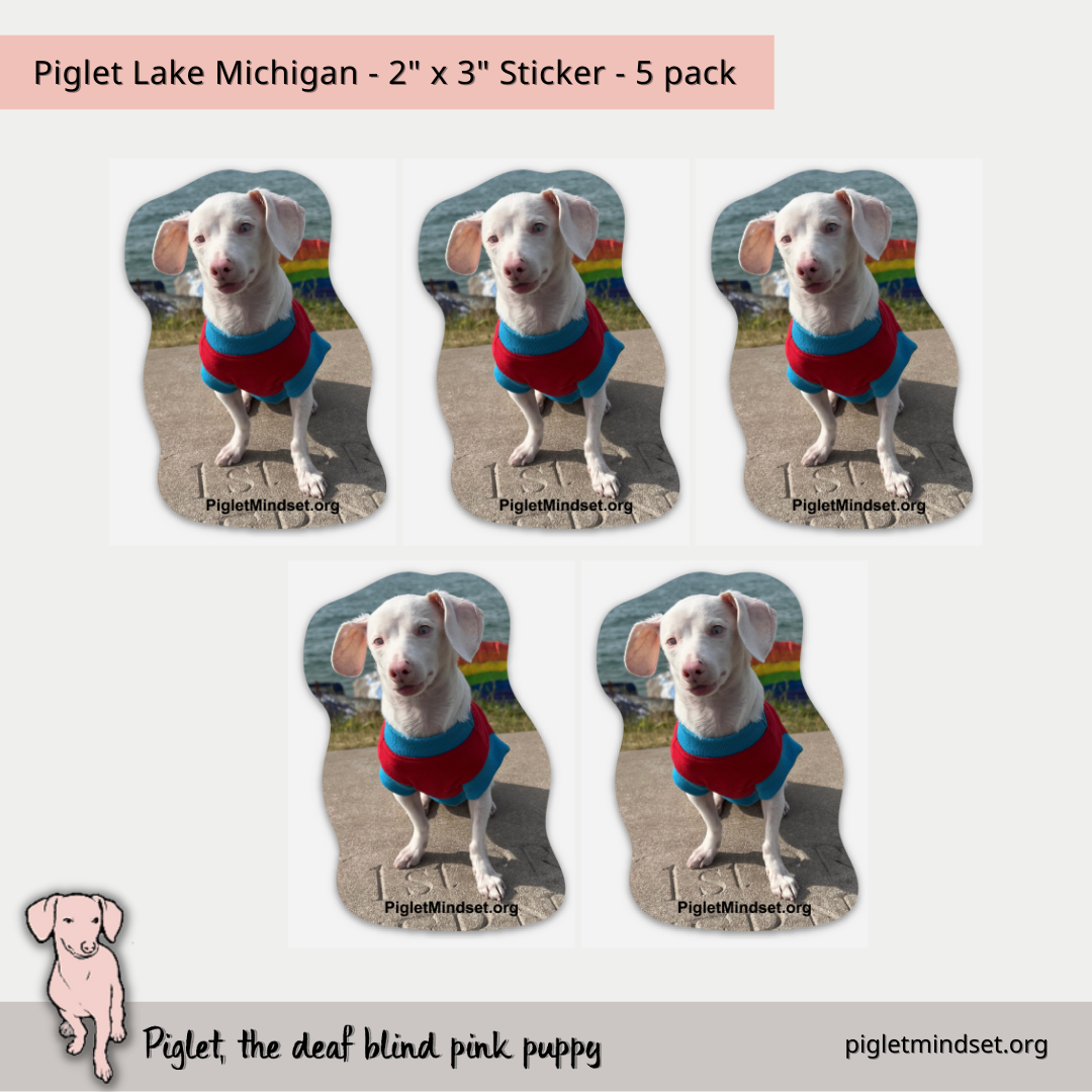 Piglet Lake Michigan - 2" Sticker
